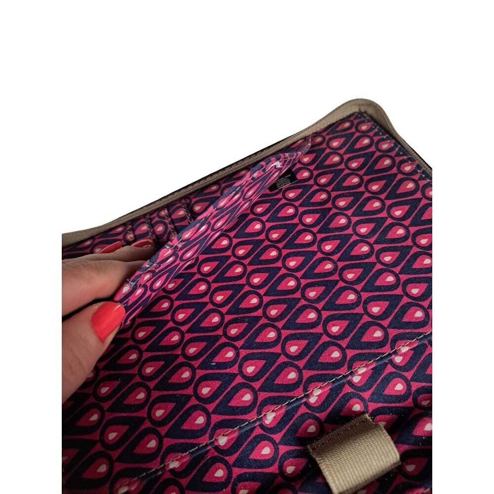 FOSSIL Key Per Tablet Book Kindle Cover/Organizer Canvas Floral Zip Closure - Picture 7 of 12